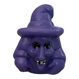 Vintage Halloween Witch Finger Puppet Purple Freaky Friends PLC 90s Haunted Toy
